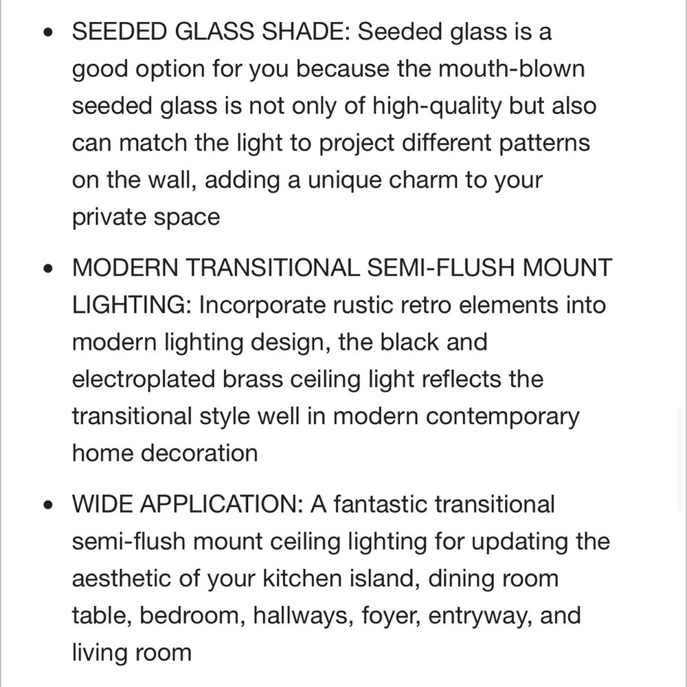 Uolfin 2-Light 12.5-in Matte Black LED Semi mount light - Picture 6 of 10